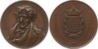 Frankreich, Königreich Bronzemedaille Louis Philippe I., v. Bovy, auf F.A. Vicomte de Chateaubriand, 1768 - 1848 -
