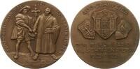Bronzemedaille 1925 Thüringen, Stadt Schmalkalden v. Lauer, Nbg., 400 J. Schmalkaldischer Bund, Philipp der Großmütige und Luther Besser als vorz...