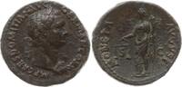 As 84 AD Römische Kaiserzeit, Rom Domitian, 81 - 96, Belorb. Kopf m. Aegis n.r. / Moneta hält Füllhorn und Waage Selten, besser als sehr schön, f...