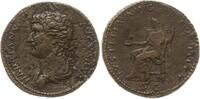 Sesterz 129 - 130 Römische Kaiserzeit, Rom Hadrian, 117 - 138, Drap. Büste n.l. / Justitia sitzt n.l. mit Patera und Zepter Selten, sehr schön, k...