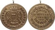 Stadt Emmerich Tragbare Bronzemedaille Schützenmedaille, Bürger - Schützenverein 1852 Emmerich, gekröntes Wappen -