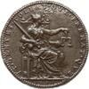 Frankreich, Königreich Einseitige versilberte Eisengussmedaille Louis XIII., 1610-1643, v. Guillaume Dupré, Justitia mit Waage und Schwert -