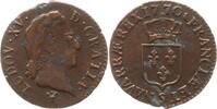 Frankreich, Königreich 1/2 Sol Louis XVI., 1774 - 1793, Reims -