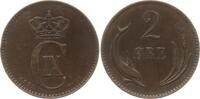 Dänemark, Königreich 2 Öre Christian IX., 1863 - 1906 -