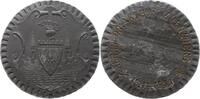 Unbestimmt, Schlesien? Große Zinn-/Bleigussmedaille Behelm. Wappen vor turmbew. Mauer / Gravur: HERRN DR. ARTHUR MUENZBERG -