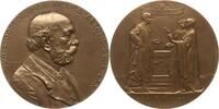 Große Bronzemedaille 1901 Österreich, Stadt Wien v. Breithut, 70. Geb. des Rechtsanwalts und Freimaurers Max Neuda, 1831 - 1911 Vorzüglich, matti...