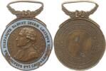 Frankreich, 3. Republik, Stadt Paris Tragbare teilemaillierte Bronzemedaille v. Borrel, Prämie der Ges. zur Verbesserung des Loses der Blinden, Valentin Haüy -