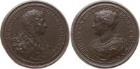 Lothringen, Herzogtum Eisengussmedaille v. Saint-Urbain, auf Herzog Karl IV., 1625 - 1675 und seine Gemahlin Nicole -