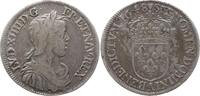 Frankreich, Königreich 1/2 Ecu à la mèche longue Louis XIV., 1643 - 1715, Paris -