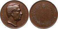 Große Bronzemedaille 1872 Belgien, Königreich, Stadt Brüssel Leopold II., 1865-1909, v. Stordeur, a.d. Staatsmann Jules d Anethan, 1803-1888 Bess...