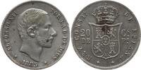 Philippinen 20 Centavos de Peso Alfonso XII., 1874 - 1885, Manila -