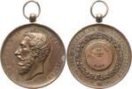 Belgien, Königreich, Flandern, Stadt Gent Tragbare Bronzemedaille Leopold II., 1865 - 1909, v. Lemaire, Societé Agricole de la Flandre Orientale -