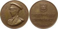Belgien, Königreich, Brabant, Stadt Vilvoorde Bronzemedaille Baudouin, 1951 - 1993, v. Fischweiler, Landwirtschaftswettbewerb, Preismedaille -