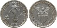 Philippinen 10 Centavos San Francisco, Variante: Long bar on 4 -