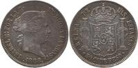 Philippinen 50 Centimos de Peso (10 Reales , 1 Escudo) Isabella II. von Spanien, 1833 - 1868, Manila -