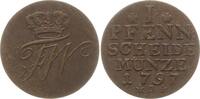 Preußen, Königreich 1 Pfennig Friedrich Wilhelm II., 1786 - 1797, Berlin -