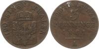Preußen, Königreich 3 Pfennig Wilhelm I., 1861 - 1888, Berlin -