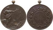 Belgien, Königreich, Brabant, Stadt Halle Tragbare Bronzemedaille Leopold II., 1865 - 1909, von Paul Fisch, auf die Fahnenweihe Halle Boyenhoven -