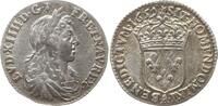 Frankreich, Königreich 1/12 Ecu au buste juvénile Louis XIV., 1643 - 1715, Paris -