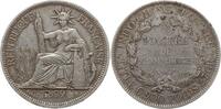 Französisch Indochina Piaster (Piastre de Commerce) Mit chinesischen Chopmarks -