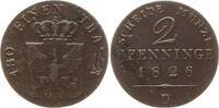 Preußen, Königreich 2 Pfennig Friedrich Wilhelm III., 1797 - 1840, Düsseldorf -