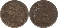 Großbritannien 1 Penny Victoria, 1837 - 1901, aus alter Sammlung -
