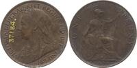 Großbritannien 1 Penny Victoria, 1837 - 1901, aus alter Sammlung -