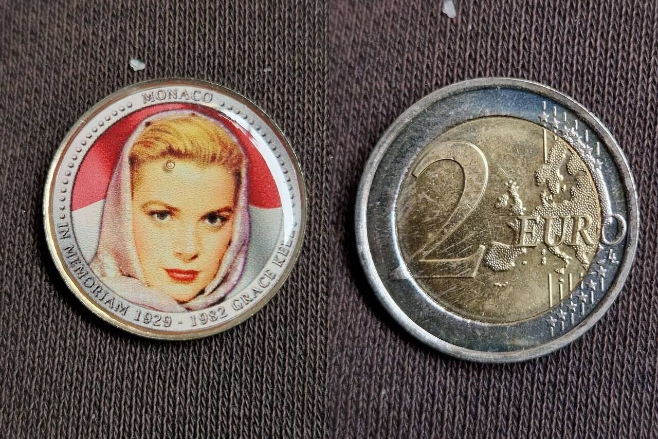 2 Euro Münze Monaco Grace Kelly Wert 2012 Monaco Grace Kelly In Memorian 1929 - 1982 2 Euro Münze Emailliert