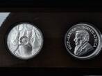 2020 Süd Afrika BIG FIVE + Krügerrand 5 Rand Privy Mark Nashorn Rhino 2 x 1 Unze PP + Etui