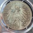 5 Mark Anhalt Friedrich Herzog 1896 A 5 Mk Jaeger 21 MS64