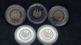2016 A D F G J 5 x 5 Euro Blauer Planet Erde 2016, A, D, F, G, J, Komplettsatz Pp