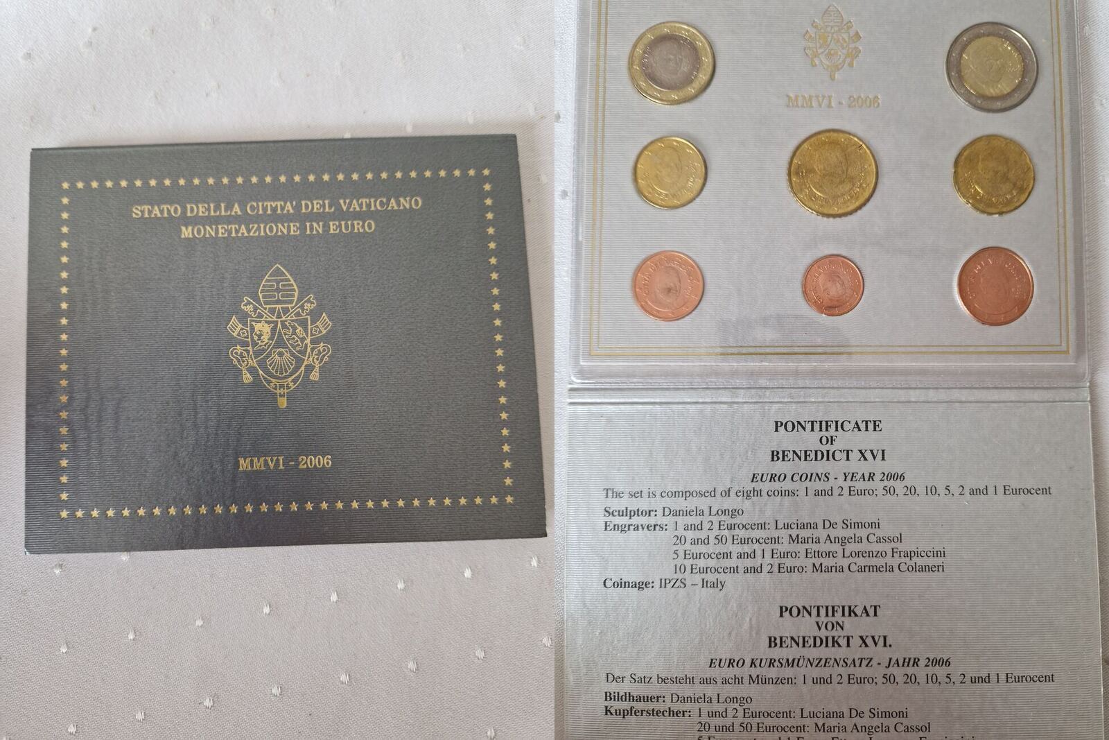 Vatikan 3,88 Euro 2005 Kurssatz PP Mit Medaille