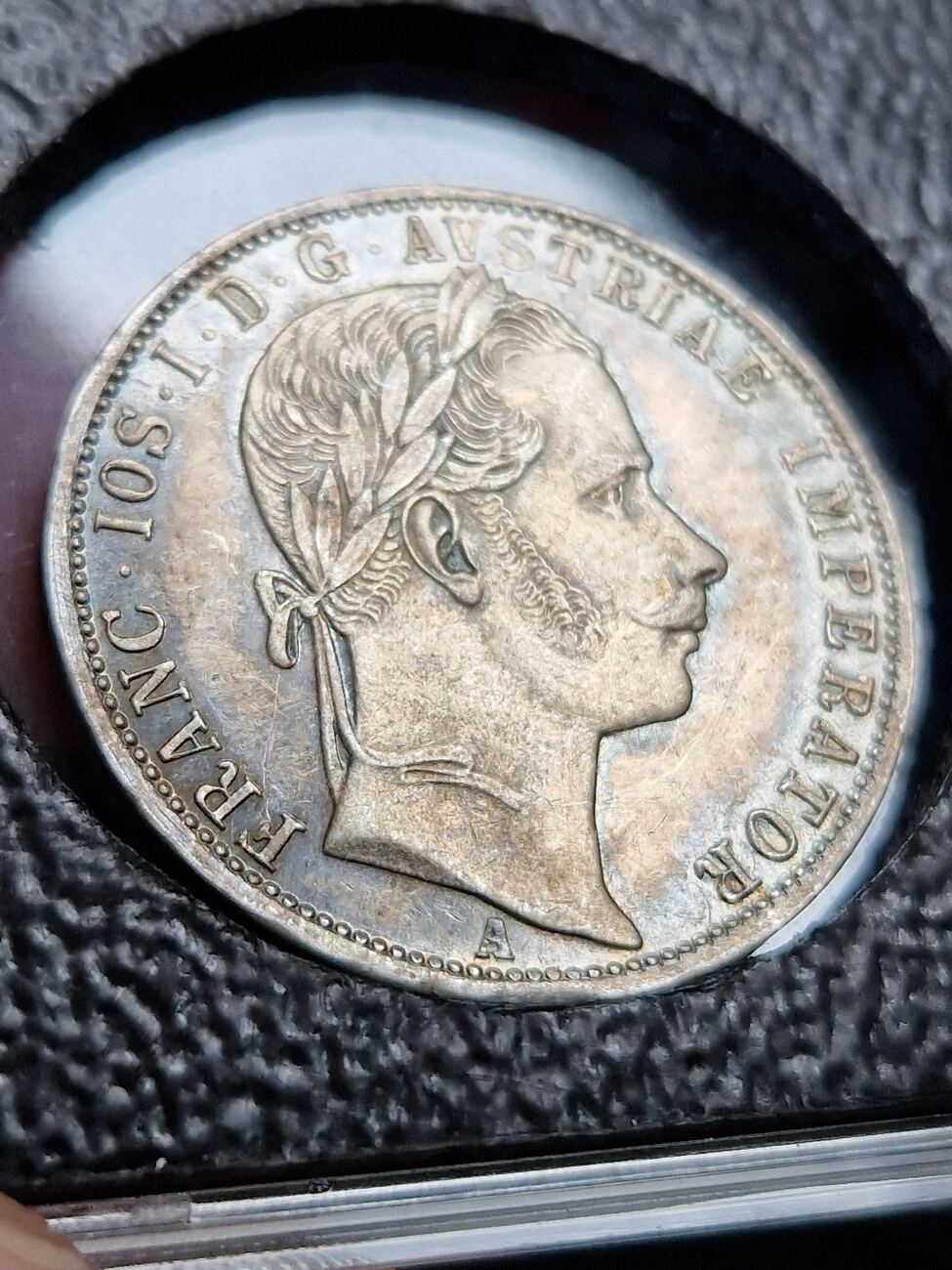 1861 A Österreich Ungarn Florin 1861 Franz Joseph I Florin vz wunderschöne Patina MA Shops