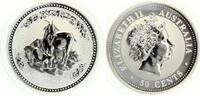 50 Cents Jahr der Ziege 1/2 Unze Silber -