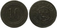 Grünhain - schwarze Pappe ohne Jahr (Funck 177.3) 10 Pfennig -