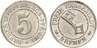 Verrechnungs-Pfennig 5 Pfennig Bremen