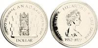 Kanada 1 Dollar 1977 Senatsthron Queen Elisabeth