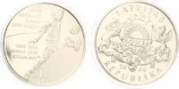 Lettland 1 Lats 2004 WM 2006 Silber PP