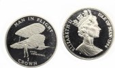 Isle of Man 1 Crown 1995 Lilienthal Silber