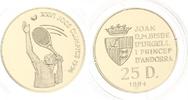25 Diners Andorra 1994 - Olympia 1996 Atlanta - Tennis Goldmünze