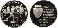 5 Diners Andorra 1993 Winterolympiade 1994 Lillehammer-Skilanglauf-Silber PP