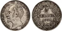 1/2 Gulden Sachsen Meiningen 1854 Bernhard