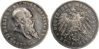 5 Mark Sachsen Meiningen 1901 Zum 75 Geburtstag