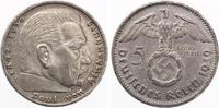 5 Mark Hindenburg mit Hakenkreuz