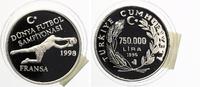 Türkei 7500000 Lira Fussball WM 1998 Frankreich