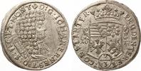 SACHSEN WEIMAR 2/3 Taler 1677 Johann Ernst 1662-1683.