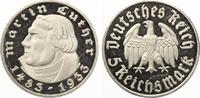 5 Mark Luther 1933 F geringe Auflage