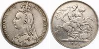 England 1 Crown 1891 Victoria
