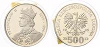 Polen 500 Zloty Silber 1985 Przemyslaw II