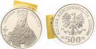 Polen 500 Zloty Silber 1988 Jadwiga, Hl. Hedwig